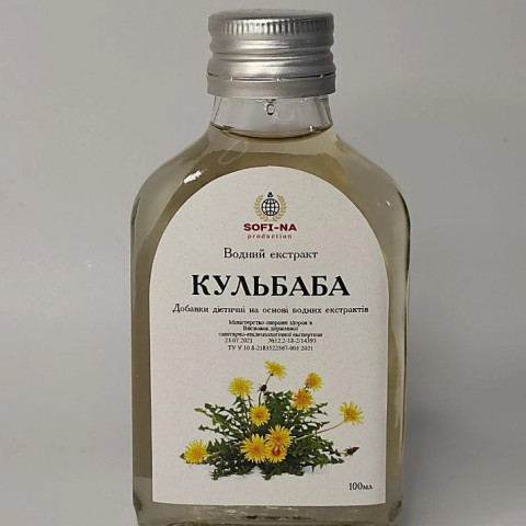 ВОДНИЙ ЕКСТРАКТ "КУЛЬБАБИ"